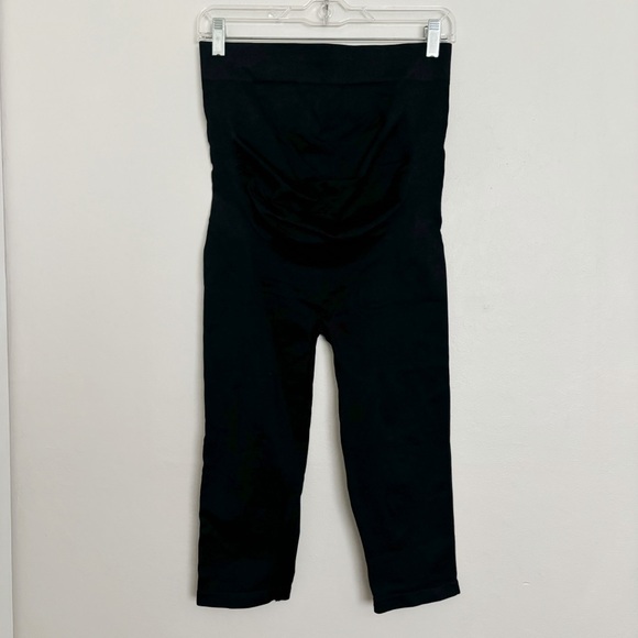 BLANQI Maternity Belly Support Crop Leggings in Black Size Large - Picture 2 of 10